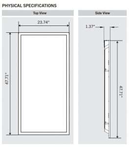 LPM LED Back-Lit Panel Fixture 2x4 35K/40K/50K 3,850-5,900lm 120-277V 0 ...