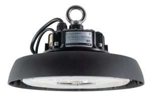 LPM Round LED High Bay Fixture 10" 100W 120-277V 0-10V Dimming Premium Series