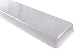EG-240 4ft Vapor Proof Curled Lip Acrylic Lens 7 3/8" Wide x 49 11/16" Long x 2 1/8" Deep