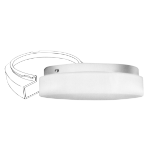 A6-110-000 11" White Acrylic Circline Diffuser