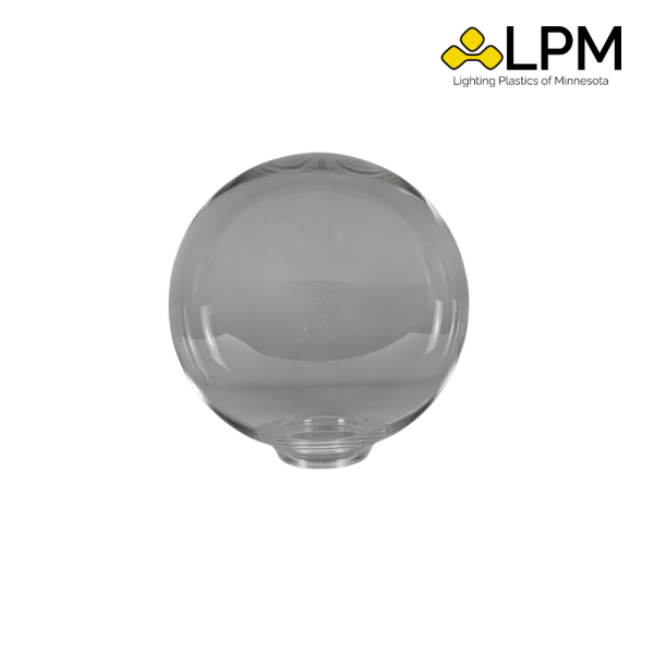 LP-20012-CL-4F Clear 12" Acrylic Globe with 4" Neck - Image 2