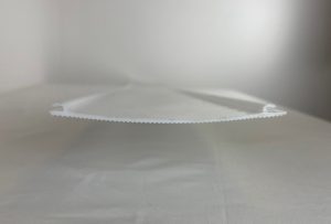 LP-366-W4 White Acrylic Linear/Ribbed Extruded Diffuser 5 1/4" Wide X 3/8" Deep X 49 1/8" Long