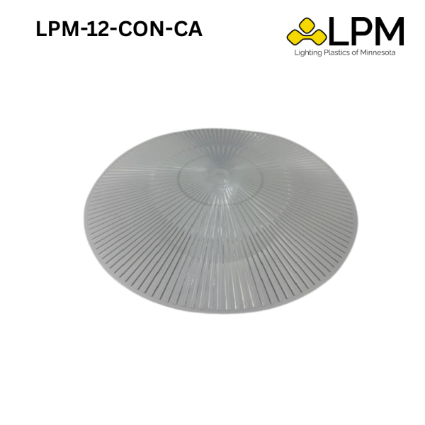 LPM-12-CON-CA 12"Diameter Clear Prismatic Acrylic Conical Lens
